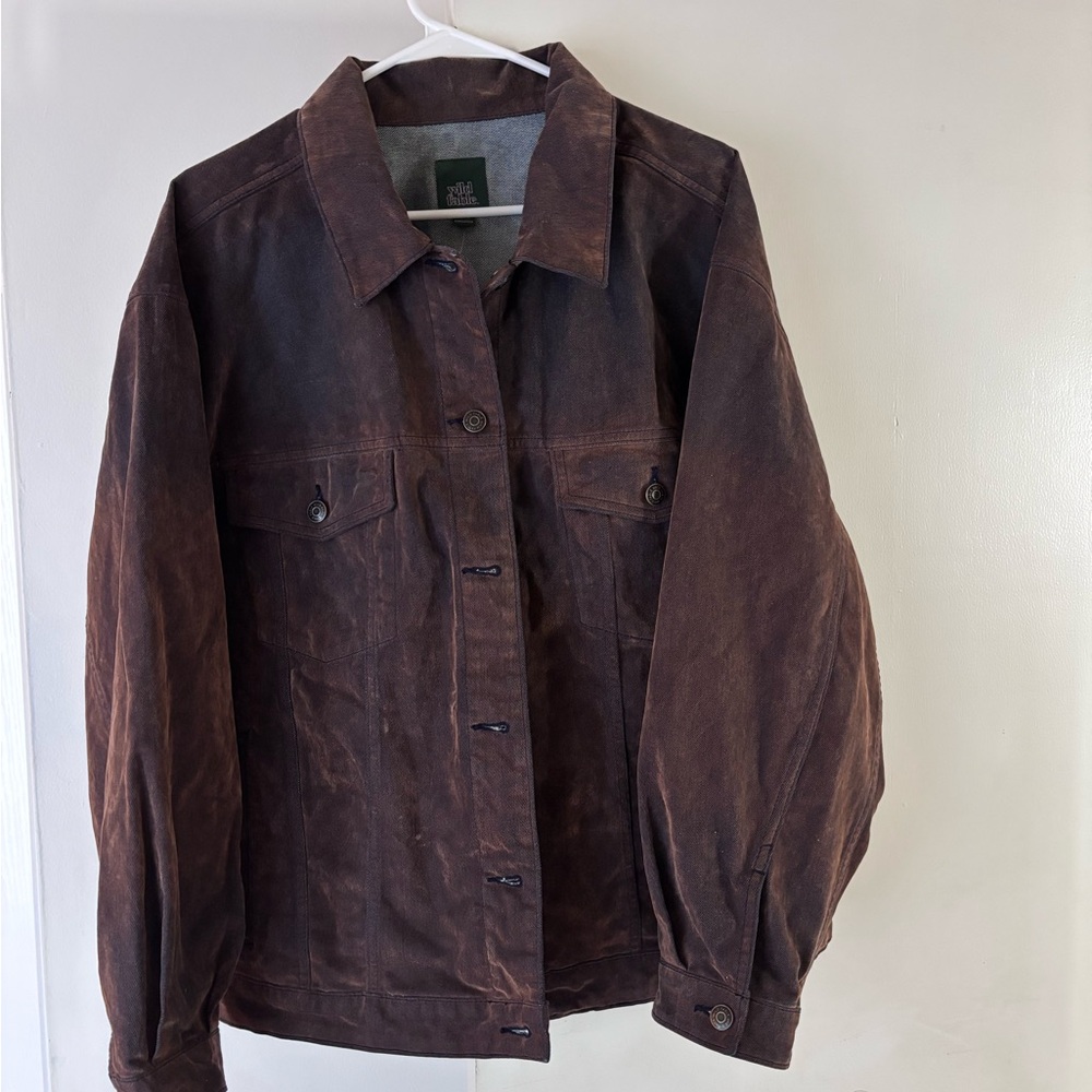 Wild Fable Brown Denim Jacket - Picture 3 of 3